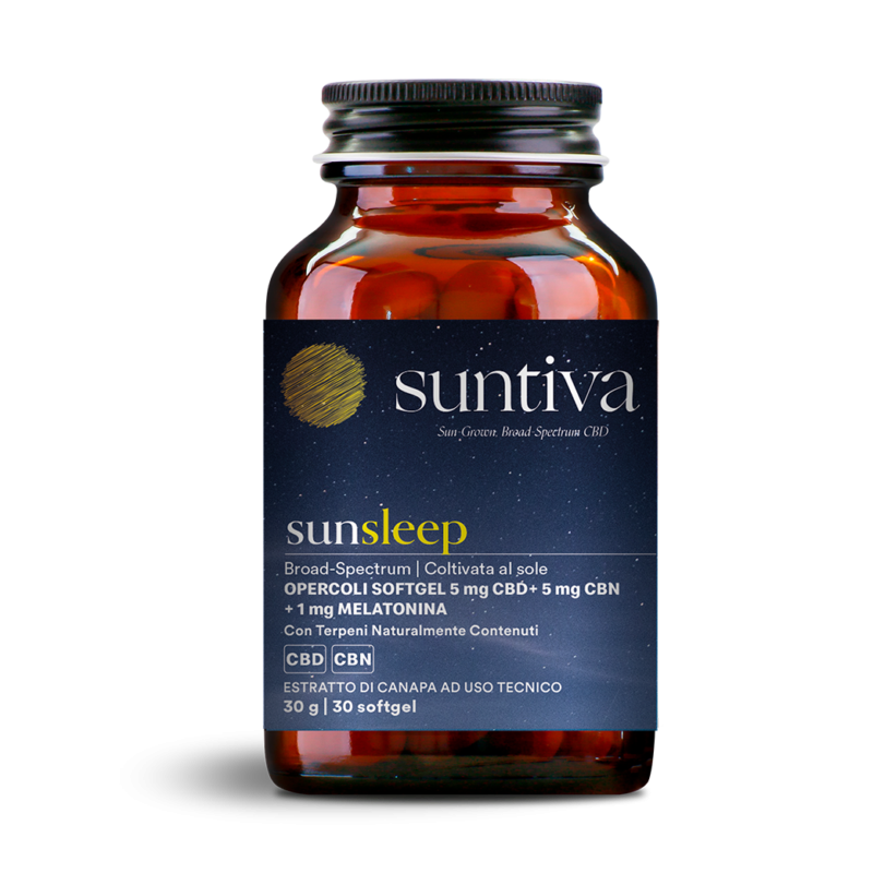 Sunsleep 5 mg CBD + 5 mg CBN + 1 mg Melatonina