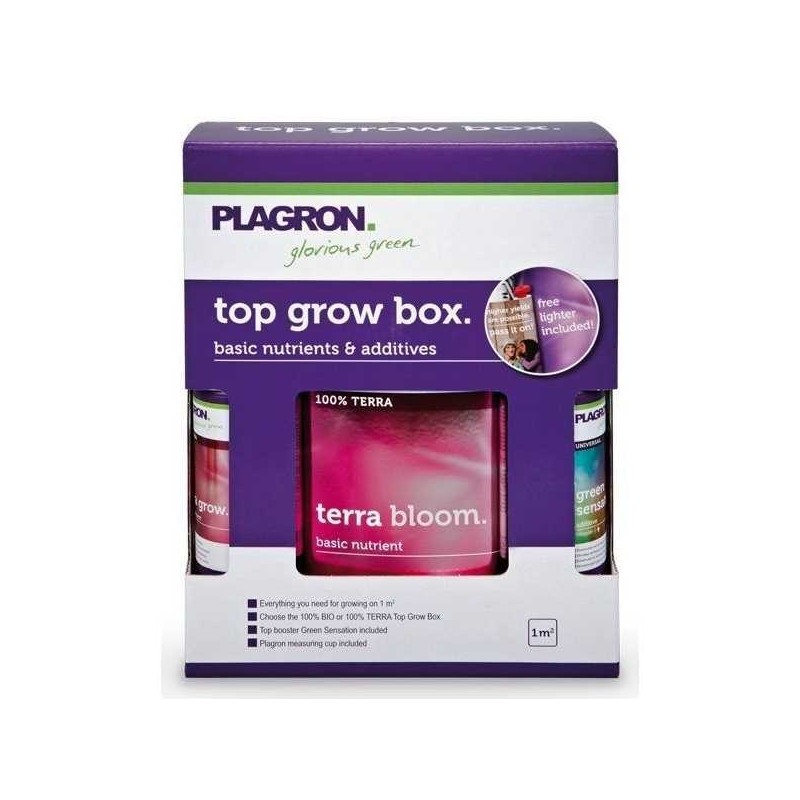 Plagron Top Grow Box Terra - Kit Fertilizzanti Completo